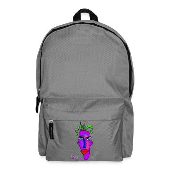 Neon Portrait Color Explosion - Backpack - elephant grey - Front