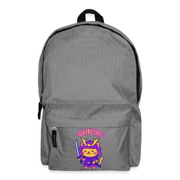 CHATMOURAÏ - Kawaii Katzenhumor - Rucksack - Mittelgrau - Vorne