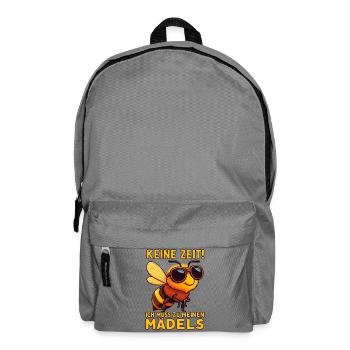 Drôle d’apiculteur abeilles miel motif pas de temps - Sac à dos - gris éléphant - Devant