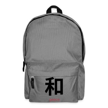 和 – Wa, Japanese Peace - Sac à dos - gris éléphant - Devant