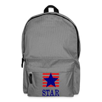 Étoile Patriotique à Rayures RedWhiteBlue - Sac à dos - gris éléphant - Devant