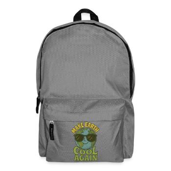 Make earth cool again - Backpack - elephant grey - Front