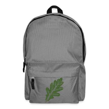 Feuille de chêne / Vert - Sac à dos - gris éléphant - Devant