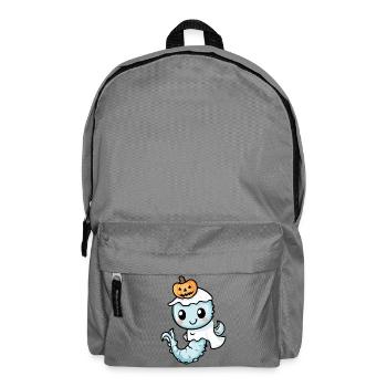 Hippocampe Halloween fantôme - Sac à dos - gris éléphant - Devant