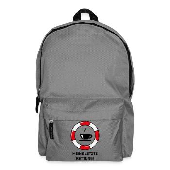 My last resort! (Coffee Coffee Drinker POS3C) - Backpack - elephant grey - Front