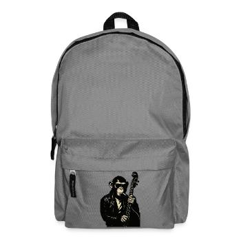 Monkey Rocker Basse en cuir - Sac à dos - gris éléphant - Devant