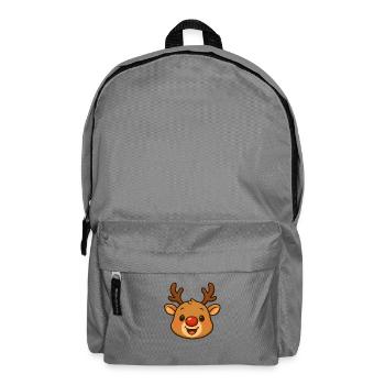 Mignonne design de Noël en renne - Sac à dos - gris éléphant - Devant