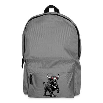 Bitcoin Bull Red Laser Eyes Crypto Bull Run - Sac à dos - gris éléphant - Devant
