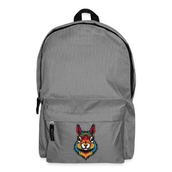 Colorful squirrel animal color explosion - Backpack - elephant grey - Front