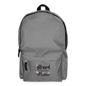 Happy To Be Grandma Grandma Gift - Backpack - elephant grey - Front