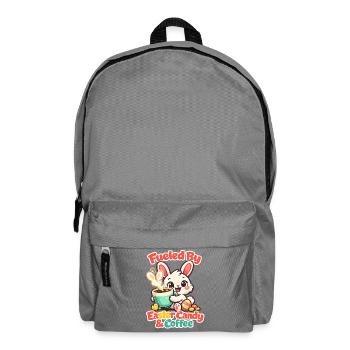 Bunny Bunny Spring Summer Easter Garden - Backpack - elephant grey - Front