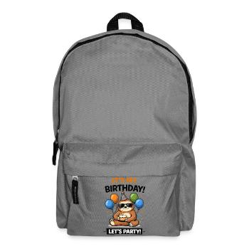 Birthday Sloth Party - Backpack - elephant grey - Front