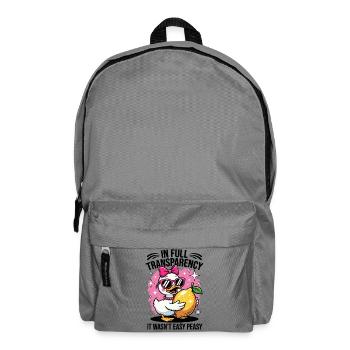 Canard sucré au citron – En pleine transparence - Sac à dos - gris éléphant - Devant