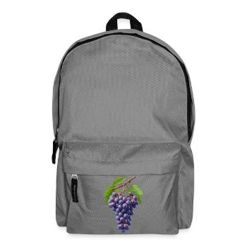 Dark purple bunch of grapes - Backpack - elephant grey - Front