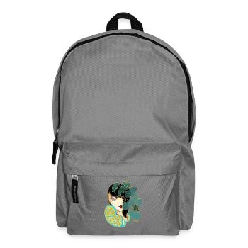 Beauté ginkgo dans le style Art nouveau - Sac à dos - gris éléphant - Devant