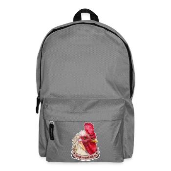 Comb Rooster Design Magnificent Rooster Chickens - Backpack - elephant grey - Front