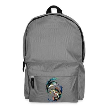 Perch Fishing - Backpack - elephant grey - Front