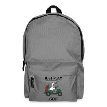 Spiel einfach Golf: Duck dich im Golfwagen - Rucksack - Mittelgrau - Vorne
