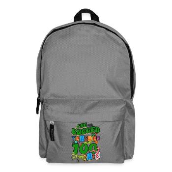 Ich habe meinen Lehrer seit 100 Tagen genervt - Rucksack - Mittelgrau - Vorne