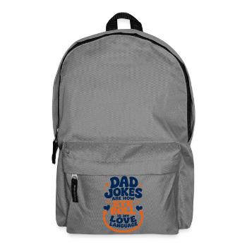 Dad Jokes Eye Roll Funny Dad - Rucksack - Mittelgrau - Vorne