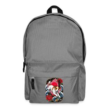 Jack Russell Terrier im Japan Tattoo Stil - Rucksack - Mittelgrau - Vorne