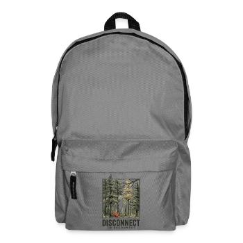 Randonnée - Aventure en plein air - Déconnexion au réseau de reconnet - Sac à dos - gris éléphant - Devant