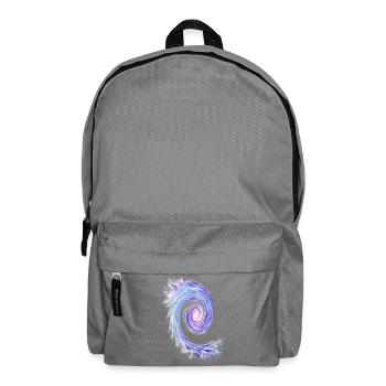 Pastel Swirl Spiral - Backpack - elephant grey - Front