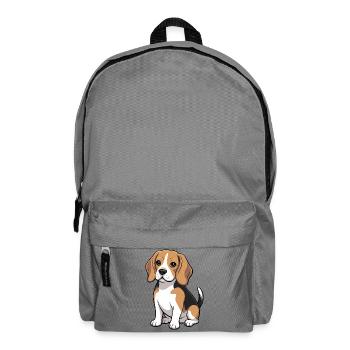 Beagle Pup Dog Lover - Backpack - elephant grey - Front