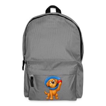 Grummeliger Hundekegel der Scham - Rucksack - Mittelgrau - Vorne