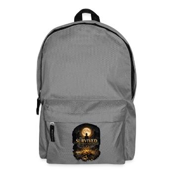 Du hast überlebt, was dich brechen sollte - Rucksack - Mittelgrau - Vorne