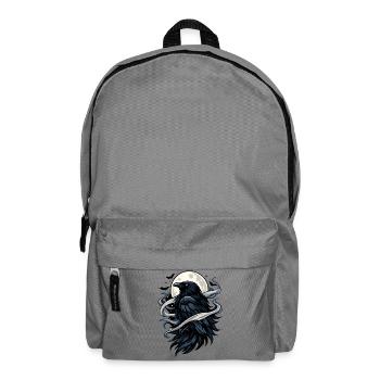 Mondkrähe im Nachtwind - Rucksack - Mittelgrau - Vorne