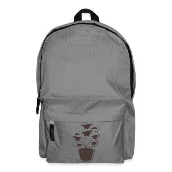 Papierflug-Pflanzenzauber - Rucksack - Mittelgrau - Vorne