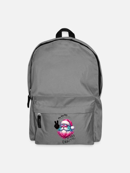 Weihnachtsmann - Fröhliche Weihnachten - Design3 - Rucksack - Mittelgrau
