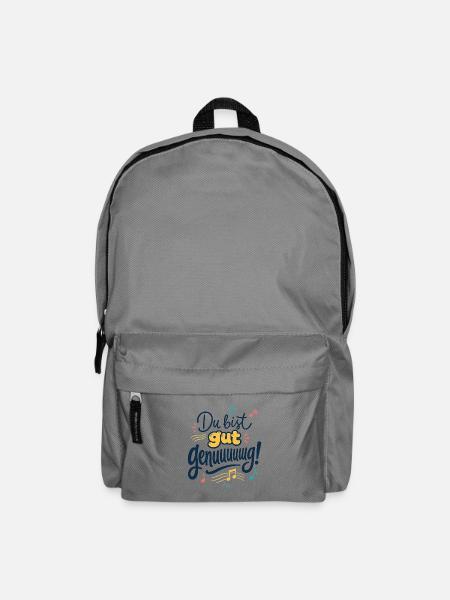Du bist gut genug Musikmotiv - Rucksack - Mittelgrau