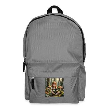 Elfe aux champignons - Sac à dos - gris éléphant - Devant