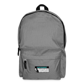 Leistungsstarkes Motorrad - Rucksack - Mittelgrau - Vorne
