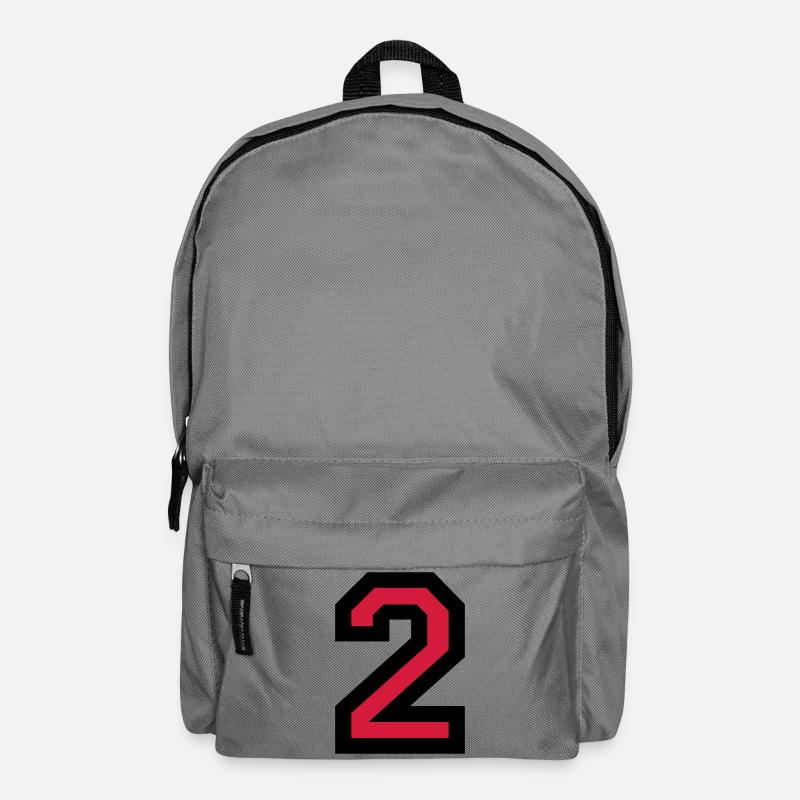 The Number Two 2 - Backpack - elephant grey