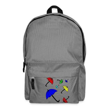 Sonnenschirm T-Shirt - Rucksack - Mittelgrau - Vorne
