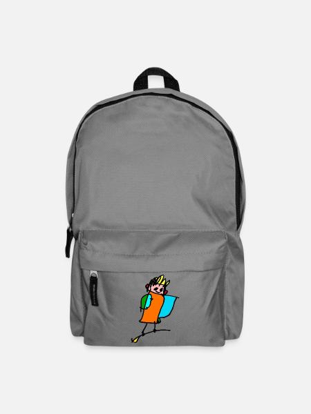 petite sorcière sur le balai - Sac à dos - gris éléphant