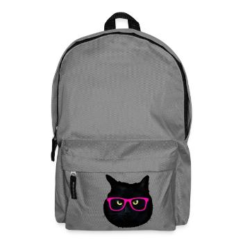 black cat fantasy sunglasses - Backpack - elephant grey - Front