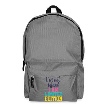 I'm not weird, I am Limited Edition - Backpack - elephant grey - Front