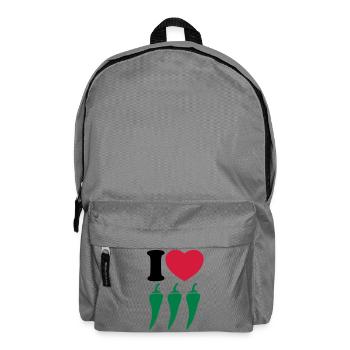 I love chilli - Backpack - elephant grey - Front