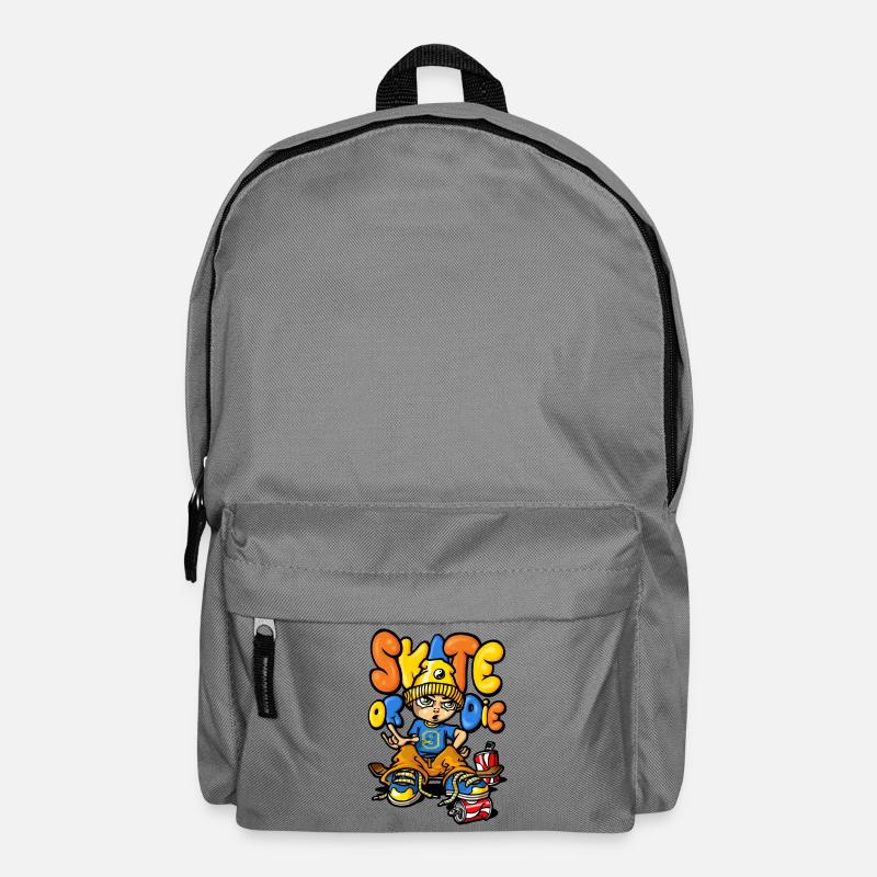 Skateboard and graffitis - Sac à dos - gris éléphant