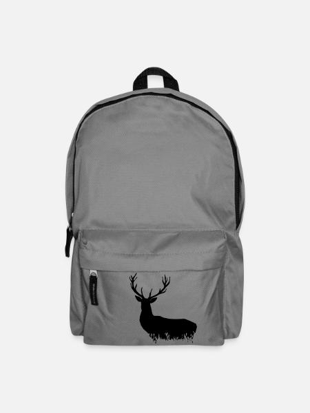 Deer - Hirsch - Rucksack - Mittelgrau