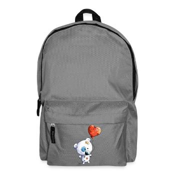 Teddy with balloon - Backpack - elephant grey - Front