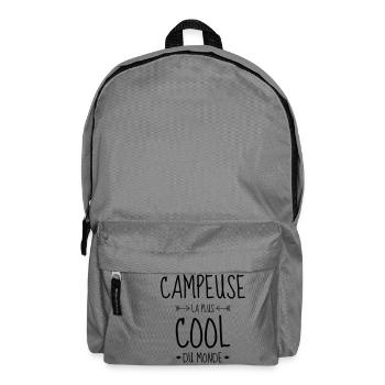 Campingplatz / Camper / Camping / Camp - Rucksack - Mittelgrau - Vorne