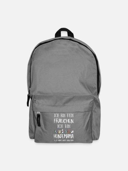 Ich bin kein Frauchen Ich bin Hundemama - Rucksack - Mittelgrau