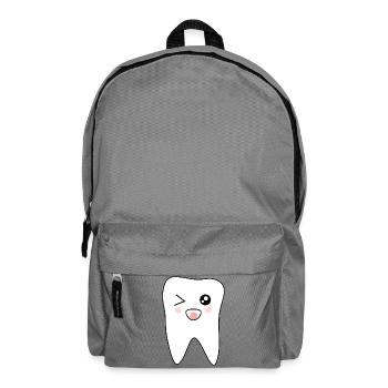 Dente, dents, cadeau dentiste - Sac à dos - gris éléphant - Devant