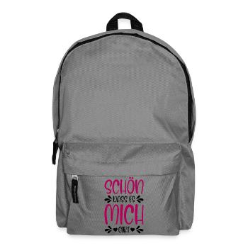 Schön dass es mich gibt - Rucksack - Mittelgrau - Vorne