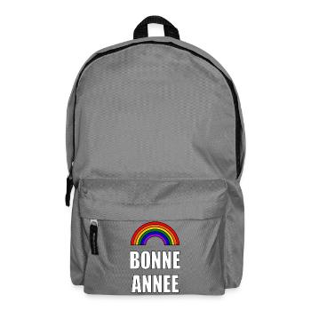 NOËL.BONNE ANNEE. SAINT SYLVESTRE. NOUVELLE ANNÉE. - Sac à dos - gris éléphant - Devant